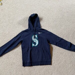 Nike Navy & Teal Seattle Mariners Crewneck Hoodie